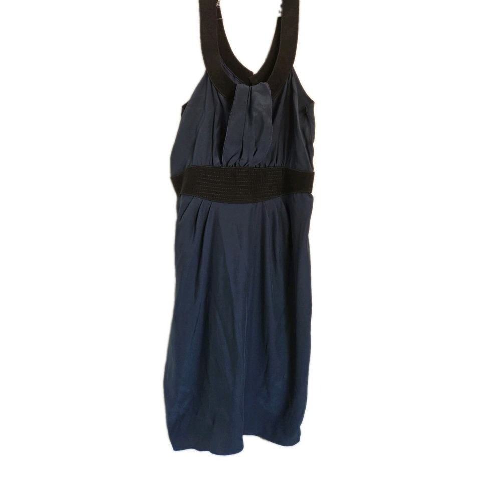 Jenni Kayne Silk Dress Navy Fairy Goth Babydoll Y2K Size 4